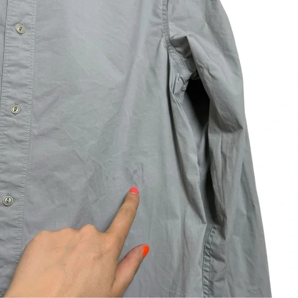 Vintage Y2K Diesel 1978 Button Down Shirt Men’s Size Small Medium Slate Grey - Picture 7 of 8